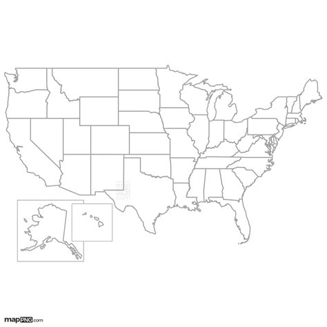 Us Map With States Borders
