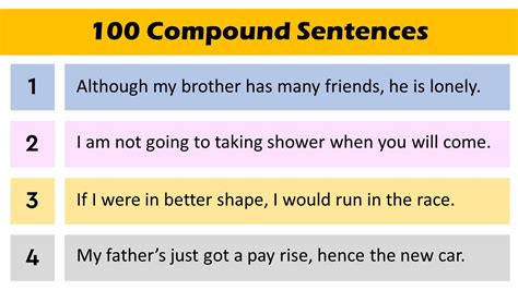 What Is A Compound Sentence Example