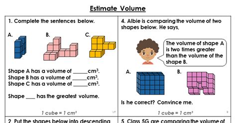 Year 5 Estimate Volume Matching Game Classroom Secrets Kids Year 5 Estimate Volume Matching Game Classroom Secrets Kids